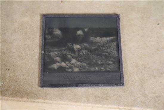 A large quantity of lantern slides and stereoscopic slides